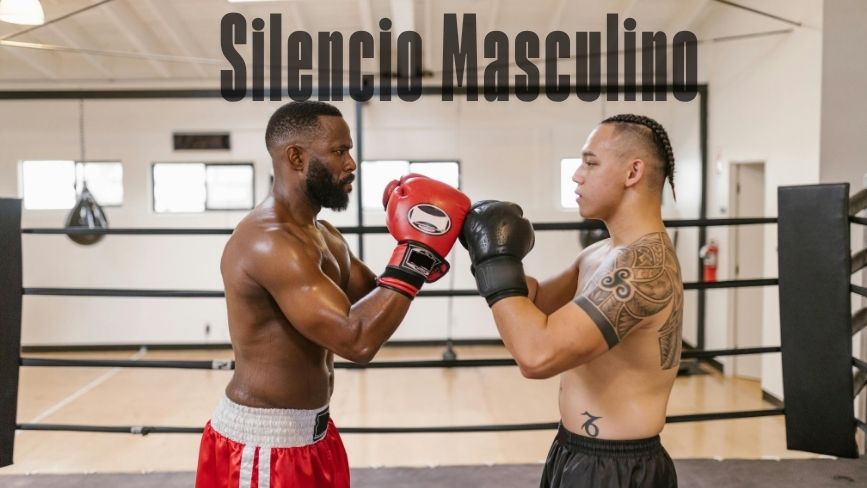 Boxeadores preparados para el combate en silencio